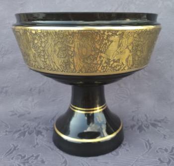 Glass Pedestal Bowl - 1930 Glass Pedestal Bowl - 1930