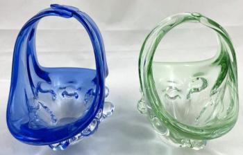 Glass Basket - metallurgical glass - 1976 Glass Basket - metallurgical glass - 1976