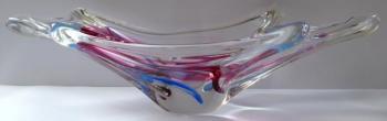Bowl of blown glass - Max Verboeket, Kristalunie Bowl of blown glass - Max Verboeket, Kristalunie
