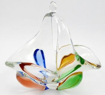 Glass Basket - glass - 1955 Glass Basket - glass - 1955