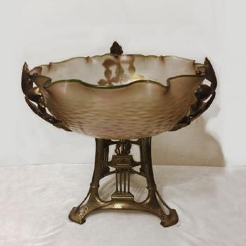 Art Nouveau table top with montage Art Nouveau table top with montage