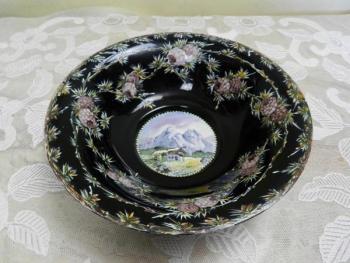 Glass Bowl - glass, glass violet - 1850 Glass Bowl - glass, glass violet - 1850