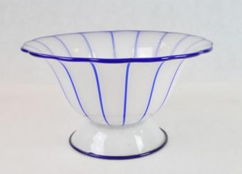 Glass Bowl - clear glass, opal glass - Loetz Bohemia - 1915